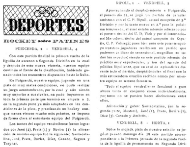Crònica del Vendrell Portavoz Católico de la Villa del 3 de juny de 1961