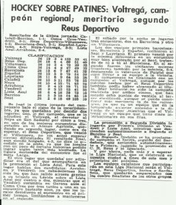 Crònica del diari La Vanguardia del 13 d’abril del 1965